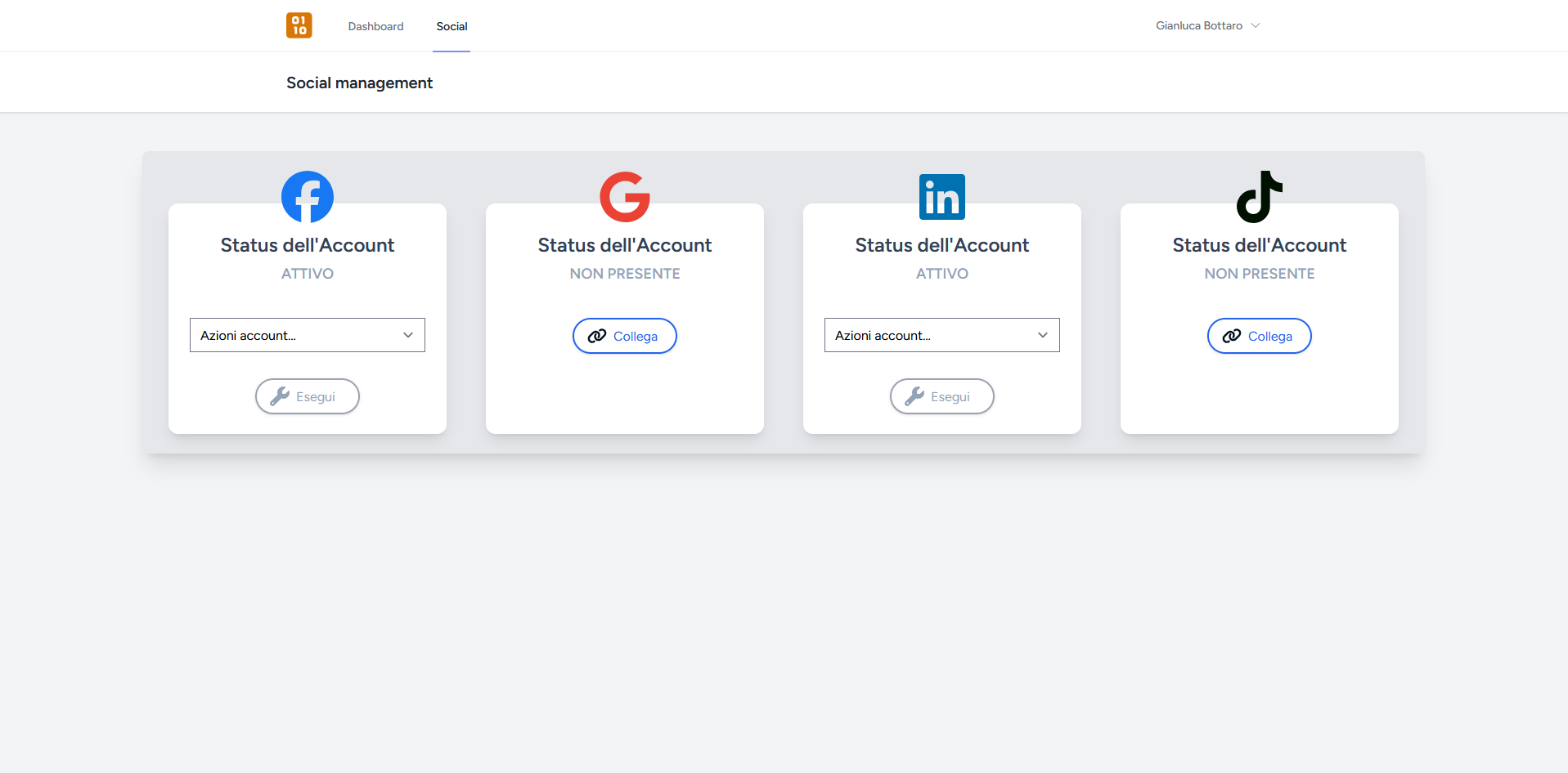 Tracciamento delle campagne social